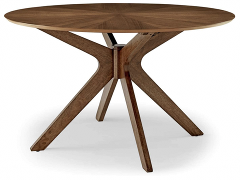 17 Of The Best Mid Century Modern Round Dining Tables - Happily Inspired within Choosing the right wood species for your mid century modern dining table